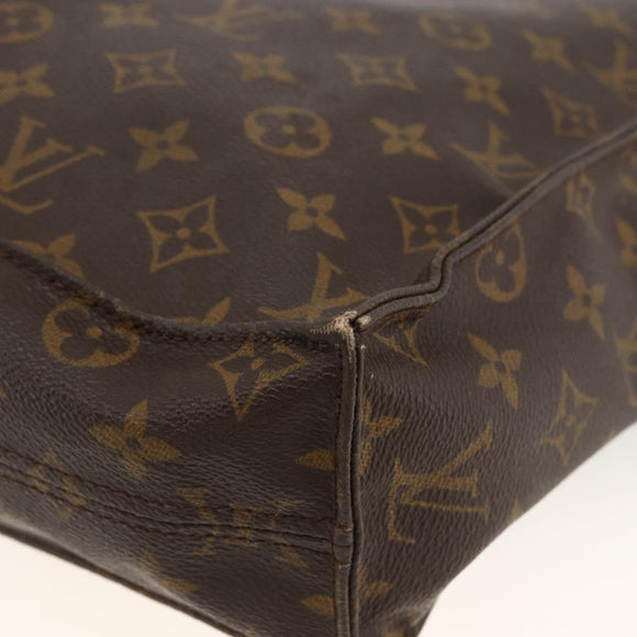LOUIS VUITTON Monogram Sac Plat Handtasche M51140 LV Auth BSZ481