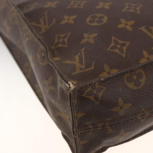 LOUIS VUITTON Monogram Sac Plat Handtasche M51140 LV Auth BSZ481