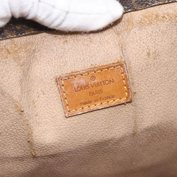 LOUIS VUITTON Monogram Sac Plat Handtasche M51140 LV Auth BSZ481