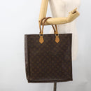 LOUIS VUITTON Monogram Sac Plat Handtasche M51140 LV Auth BSZ481-22
