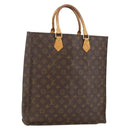 LOUIS VUITTON Monogram Sac Plat Handtasche M51140 LV Auth BSZ481-1