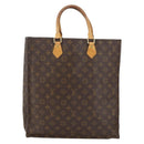 LOUIS VUITTON Monogram Sac Plat Handtasche M51140 LV Auth BSZ481-15
