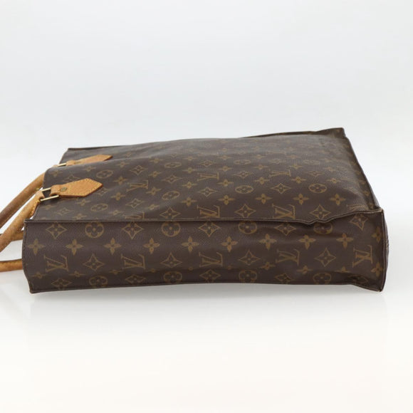 LOUIS VUITTON Monogram Sac Plat Handtasche M51140 LV Auth BSZ481