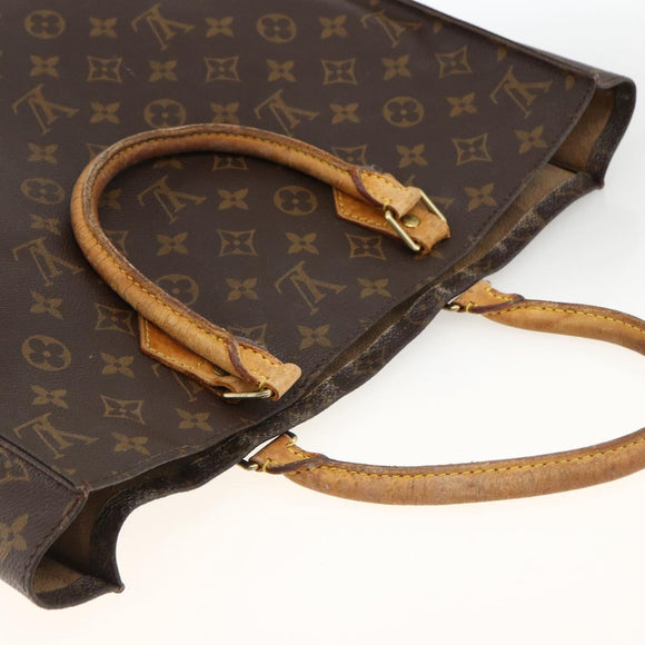 LOUIS VUITTON Monogram Sac Plat Handtasche M51140 LV Auth BSZ481
