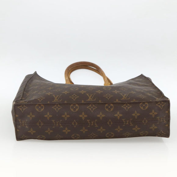 LOUIS VUITTON Monogram Sac Plat Handtasche M51140 LV Auth BSZ481