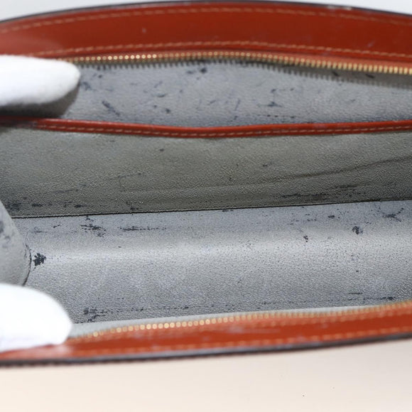 LOUIS VUITTON Epi Trousse Crete Pouch Brown M48403 LV Auth BSZ488