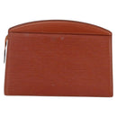 LOUIS VUITTON Epi Trousse Crete Pouch Brown M48403 LV Auth BSZ488-2