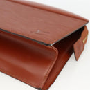 LOUIS VUITTON Epi Trousse Crete Pouch Brown M48403 LV Auth BSZ488-7