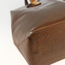 LOUIS VUITTON Monogram Vernis Reade PM Hand Bag Bronze M91146 LV Auth BSZ490-14