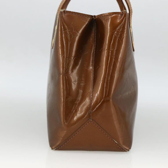 LOUIS VUITTON Monogram Vernis Reade PM Hand Bag Bronze M91146 LV Auth BSZ490
