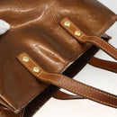 LOUIS VUITTON Monogram Vernis Reade PM Hand Bag Bronze M91146 LV Auth BSZ490-6