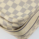 LOUIS VUITTON Damier Azur Naviglio Shoulder Bag N51189 LV Auth BSZ491-16