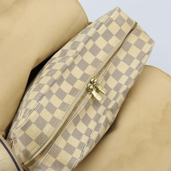 LOUIS VUITTON Damier Azur Naviglio Shoulder Bag N51189 LV Auth BSZ491