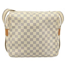 LOUIS VUITTON Damier Azur Naviglio Shoulder Bag N51189 LV Auth BSZ491-2