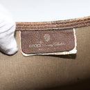 GUCCI GG Supreme Web Sherry Line Tote Bag PVC Beige Gold 39 02 003 Auth BSZ492-18