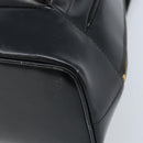 GUCCI Bamboo Shoulder Bag Patent leather Black Gold 000 2113 0027 Auth BSZ493-14