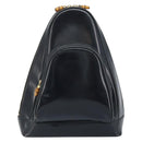 GUCCI Bamboo Shoulder Bag Patent leather Black Gold 000 2113 0027 Auth BSZ493-13