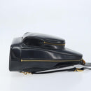 GUCCI Bamboo Shoulder Bag Patent leather Black Gold 000 2113 0027 Auth BSZ493-3