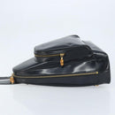 GUCCI Bamboo Shoulder Bag Patent leather Black Gold 000 2113 0027 Auth BSZ493-4