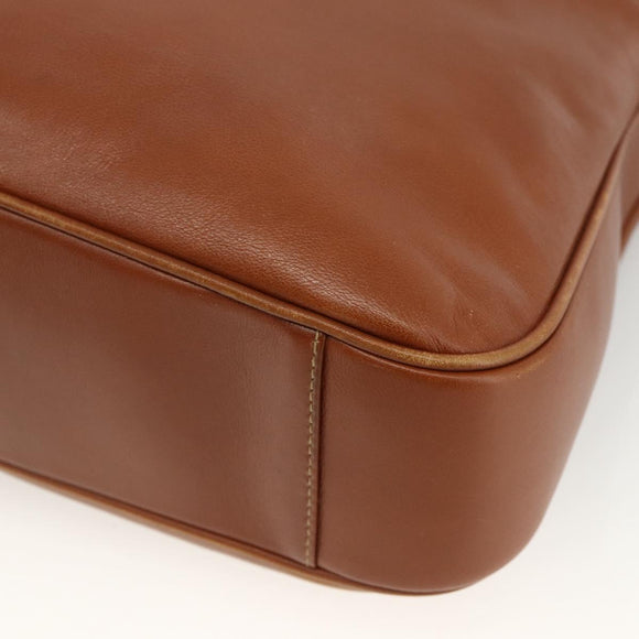 GUCCI Bamboo Hand Bag Leather 2way Brown Gold 001 2113 1638 Auth BSZ494