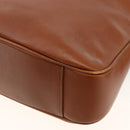 GUCCI Bamboo Hand Bag Leather 2way Brown Gold 001 2113 1638 Auth BSZ494-14