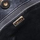 BALLY Chain Shoulder Bag Leather Black Gold Auth BSZ498-21
