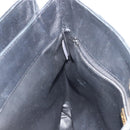 BALLY Chain Shoulder Bag Leather Black Gold Auth BSZ498-23