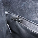 BALLY Chain Shoulder Bag Leather Black Gold Auth BSZ498-24