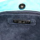 BOTTEGA VENETA INTRECCIATO Shoulder Bag Leather Turquoise Blue Gold Auth BSZ499A-14
