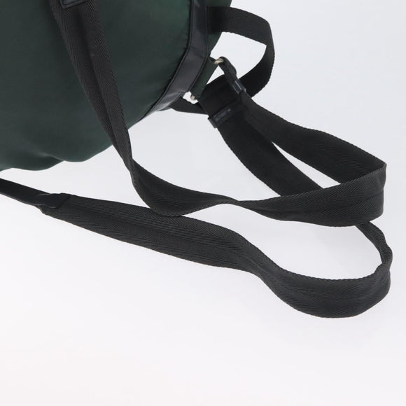 PRADA Backpack Nylon Green Silver Auth BSZ500