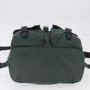 PRADA Backpack Nylon Green Silver Auth BSZ500-5