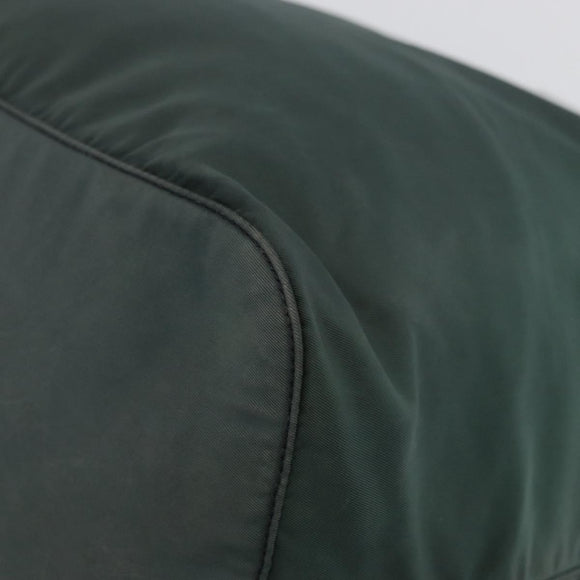 PRADA Backpack Nylon Green Silver Auth BSZ500