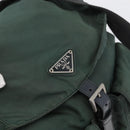 PRADA Backpack Nylon Green Silver Auth BSZ500-21
