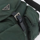 PRADA Backpack Nylon Green Silver Auth BSZ500-22