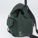 PRADA Backpack Nylon Green Silver Auth BSZ500-3