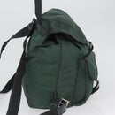 PRADA Backpack Nylon Green Silver Auth BSZ500-4