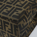 FENDI Zucca Canvas Mamma Baguette Hand Bag Brown Black Auth BSZ501-14