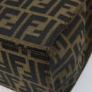 FENDI Zucca Canvas Mamma Baguette Hand Bag Brown Black Auth BSZ501-16