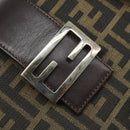 FENDI Zucca Canvas Mamma Baguette Hand Bag Brown Black Auth BSZ501-19