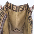 FENDI Zucca Canvas Mamma Baguette Hand Bag Brown Black Auth BSZ501-21