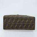 FENDI Zucca Canvas Mamma Baguette Hand Bag Brown Black Auth BSZ501-5
