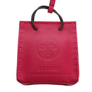 HERMES Sac Orange Charm Leather Pink Auth BSZ504M-2