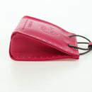 HERMES Sac Orange Charm Leather Pink Auth BSZ504M-8