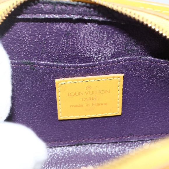 LOUIS VUITTON Epi Dauphine PM Pouch Yellow M48449 LV Auth BSZ506