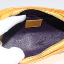 LOUIS VUITTON Epi Dauphine PM Pouch Yellow M48449 LV Auth BSZ506-14