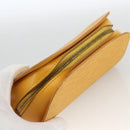 LOUIS VUITTON Epi Dauphine PM Pouch Yellow M48449 LV Auth BSZ506-6