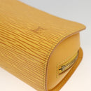 LOUIS VUITTON Epi Dauphine PM Pouch Yellow M48449 LV Auth BSZ506-8