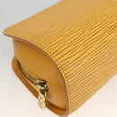 LOUIS VUITTON Epi Dauphine PM Pouch Yellow M48449 LV Auth BSZ506-9