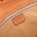 CELINE Macadam Canvas Shoulder Bag PVC Leather Brown Gold Auth BSZ507-19