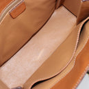 CELINE Macadam Canvas Shoulder Bag PVC Leather Brown Gold Auth BSZ507-10